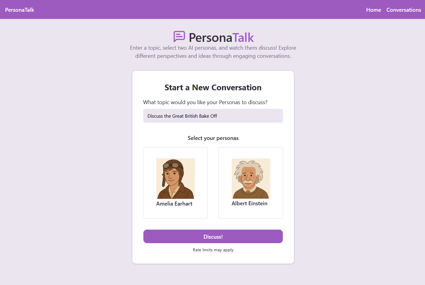 Screenshot of graphs